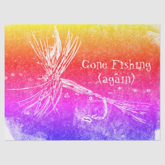 Papier Mousseline Motif classique à mouches sèches pour la pêche à l (Recto)