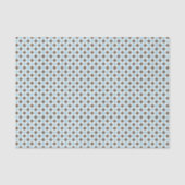 Papier Mousseline Motif classique Argyle bleu et marron (Recto)