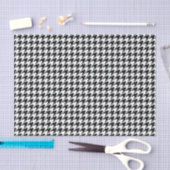 Papier Mousseline Motif classique en Houndstooth : Vintage noir et b (Artisanat)