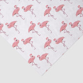 Papier Mousseline Motif classique flamant rose (Détail)