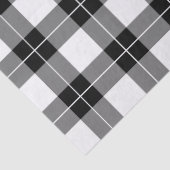 Papier Mousseline Motif classique noir blanc (Détail)