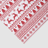 Papier Mousseline Motif classique scandinave de Noël (Détail)