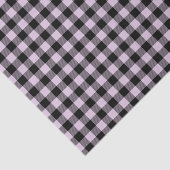 Papier Mousseline Motif Classique Violet Rose Et Noir Plaid (Détail)