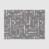 Papier Mousseline Motif clé style Steampunk (Recto)