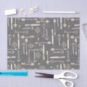 Papier Mousseline Motif clé style Steampunk (Artisanat)