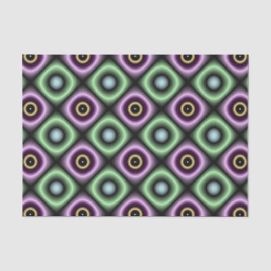 Papier Mousseline Motif coloré (Recto)