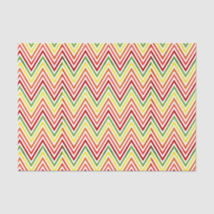 Papier Mousseline Motif coloré de Chevron de zigzag