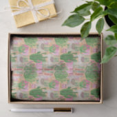 Papier Mousseline Motif coloré de lama d'aquarelle (Cadeau)