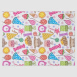 Papier Mousseline Motif coloré mignon de symboles d'anniversaire<br><div class="desc">Motif coloré mignon témoins de symboles d'anniversaire. Si vous avez besoin de n'importe quelle aide customisant un quelconque de mes conceptions,  contactez le concepteur d'ArtOnWear. Formatage de texte libre avec l'aide vivante disponible par demande.</div>