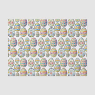 Papier Mousseline Motif coloré Oeuf Whimsical de Pâques
