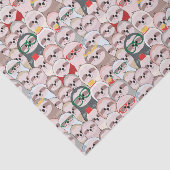 Papier Mousseline Motif comique de paresse (Détail)