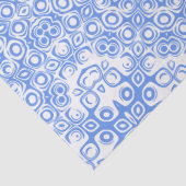 Papier Mousseline Motif Cornflower Blue Mandala (Détail)