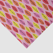 Papier Mousseline Motif couleur rose clair feuille (Détail)