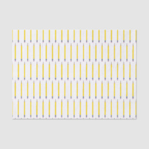 Papier Mousseline Motif crayon jaune fraîchement aiguisé