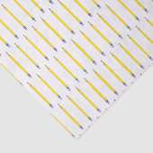 Papier Mousseline Motif crayon jaune fraîchement aiguisé (Détail)