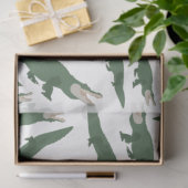 Papier Mousseline Motif crocodile de l'alligator mignon (Cadeau)