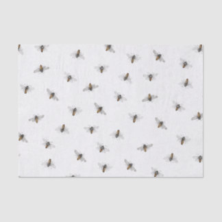 Papier Mousseline Motif d'abeille éparpillé sur l'ivoire
