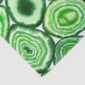 Papier Mousseline Motif d'agate verte (Détail)