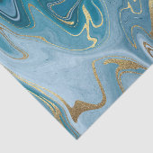 Papier Mousseline Motif d'âge bleu et or 5 (Détail)