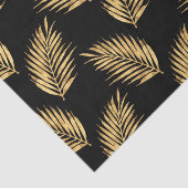 Papier Mousseline Motif d'ailes en or et noir (Détail)