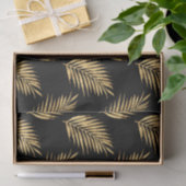 Papier Mousseline Motif d'ailes en or et noir (Cadeau)