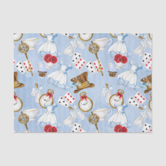 Papier Mousseline Motif d'Alice du pays des merveilles