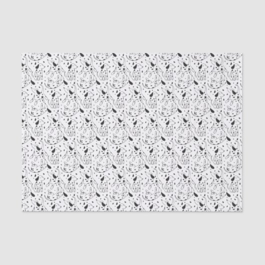 Papier Mousseline Motif dalmate (Recto)