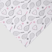 Papier Mousseline Motif d'amour de tennis (Détail)