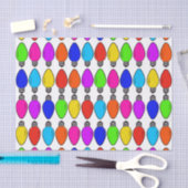 Papier Mousseline Motif d'ampoules de Noël (Artisanat)