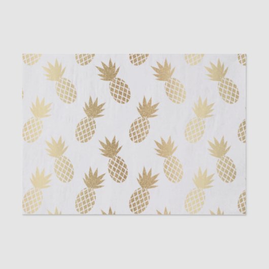Papier Mousseline Motif d'ananas (Recto)