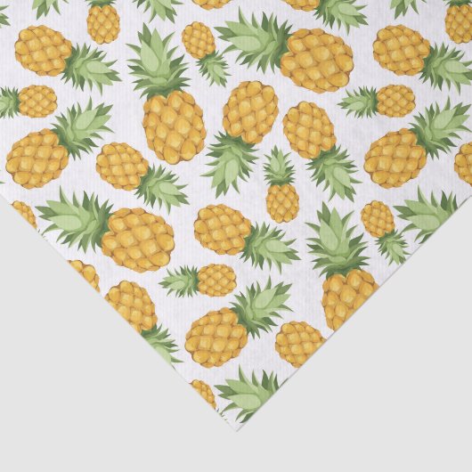 Papier Mousseline Motif d'ananas de bande dessinée (Détail)