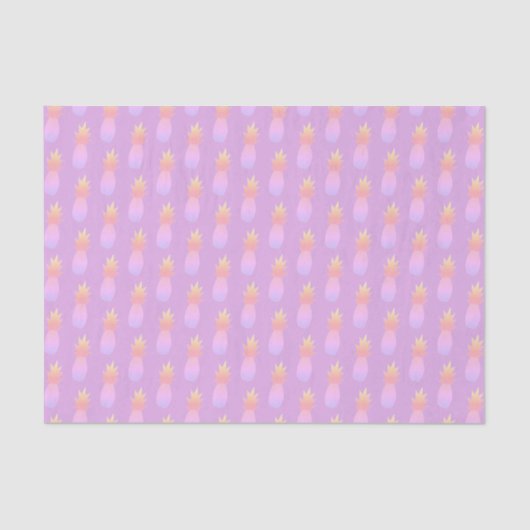 Papier Mousseline Motif d'ananas mou moderne (Recto)