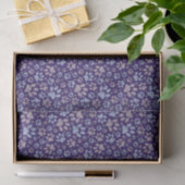 Papier Mousseline Motif d'animaux Empreintes de pattes en violet et  (Cadeau)