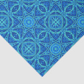 Papier Mousseline Motif d'aquarelle Abstrait - Denim Blue (Détail)