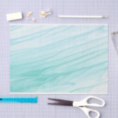 Papier Mousseline Motif d'aquarelle Abstrait vert Ombre (Artisanat)