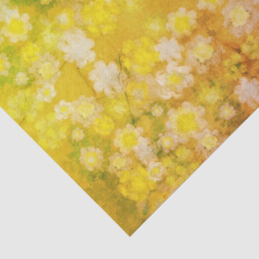 Papier Mousseline Motif d'aquarelle Abstraite rétro (Détail)