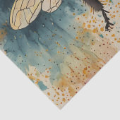 Papier Mousseline Motif d'aquarelle d'abeille dynamique (Détail)