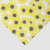 Papier Mousseline Motif d'aquarelle des tournesols (Détail)
