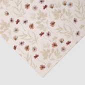 Papier Mousseline Motif d'aquarelle en fleur minuscule (Détail)