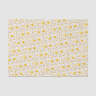 Papier Mousseline Motif d'aquarelle fleurie Frangipani
