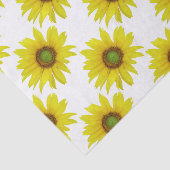 Papier Mousseline Motif d'aquarelle numérique de tournesol (Détail)