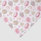 Papier Mousseline Motif d'aquarelle rose doux (Détail)