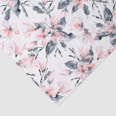 Papier Mousseline Motif d'aquarelle rose et gris (Détail)