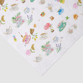 Papier Mousseline Motif d'aquarelle Tea Time (Détail)