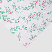 Papier Mousseline Motif d'aquarelle vert rouge moderne (Détail)