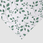 Papier Mousseline Motif d'aquarelle vert rustique (Détail)