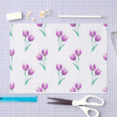 Papier Mousseline Motif d'aquarelle violet rose (Artisanat)