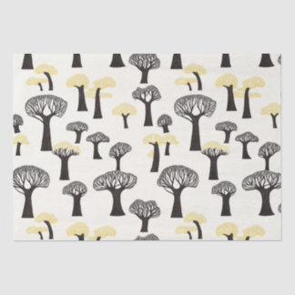 Papier Mousseline Motif d'arbre de baobab lunaire
