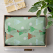 Papier Mousseline Motif d'arbre de Noël (Cadeau)