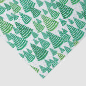 Papier Mousseline Motif d'arbres de Noël de Milou (Détail)